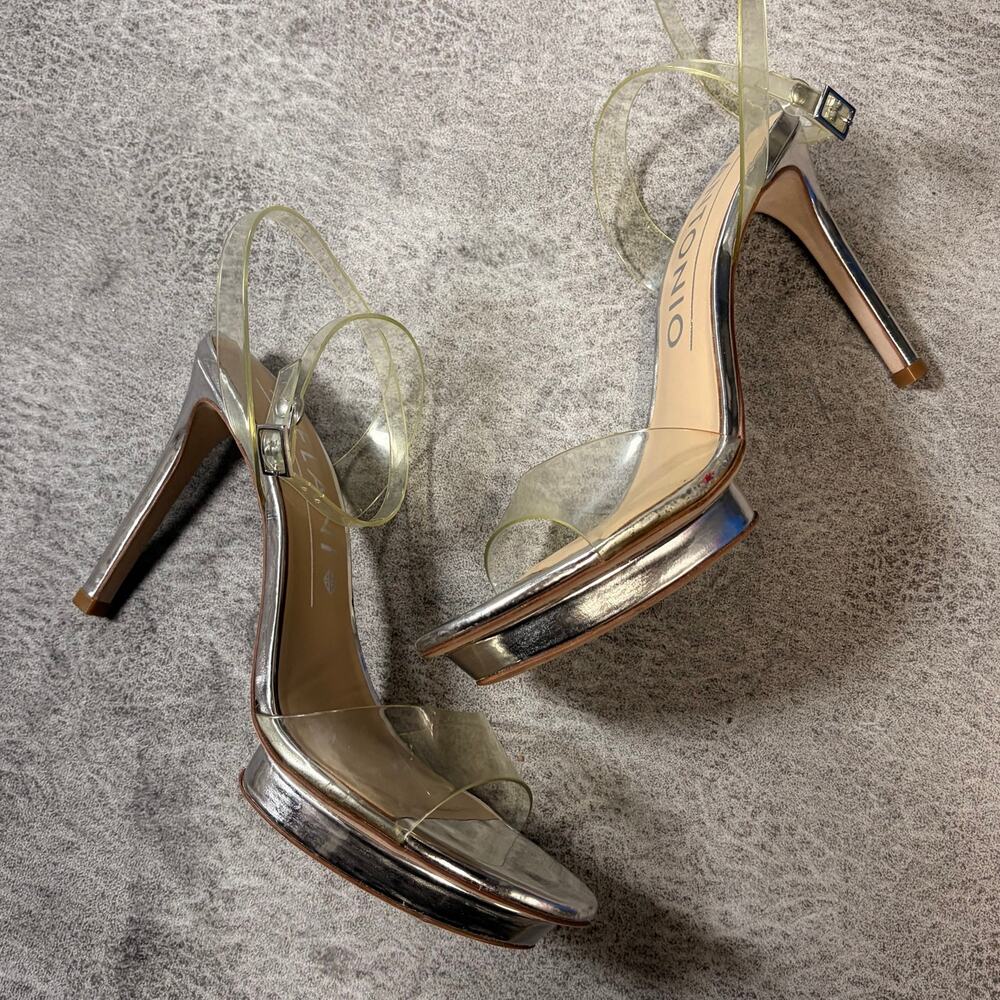 Antonio Melani Metallic Platform Heels